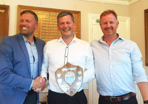Kevin Dobson wins the coveted Eastern Forklift Trucks Golf Day Shield!